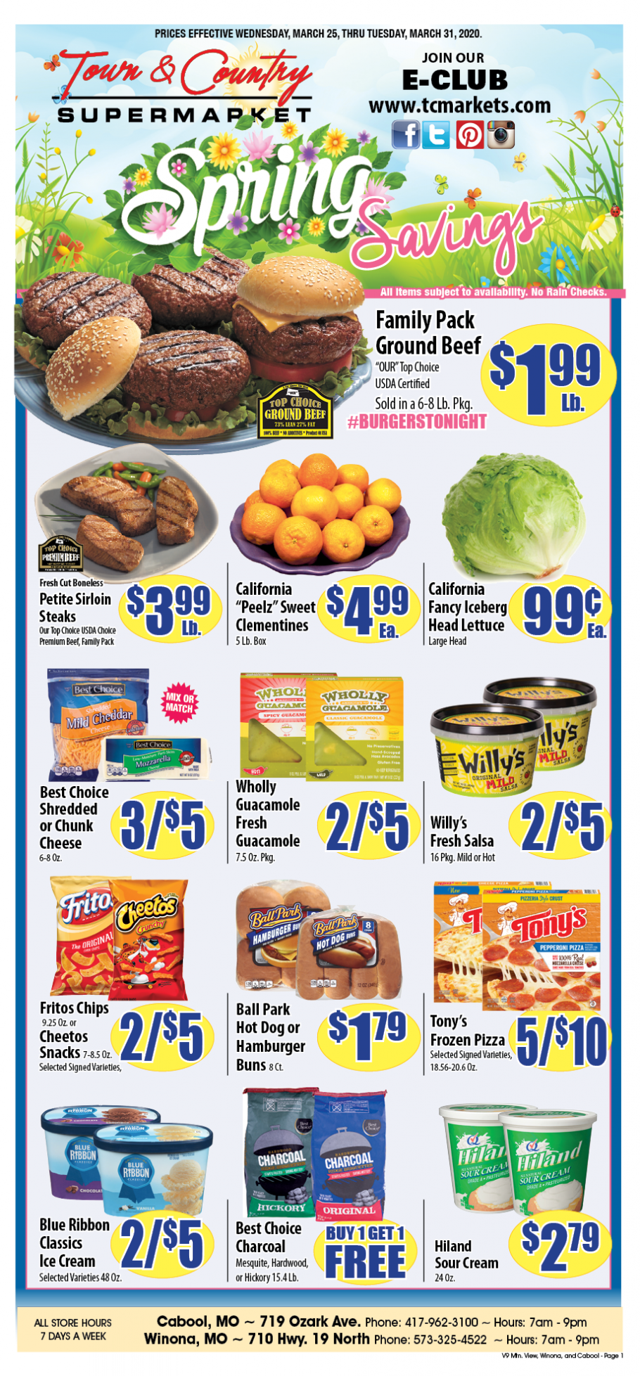 Winona Weekly Ad Town and Country Supermarkets