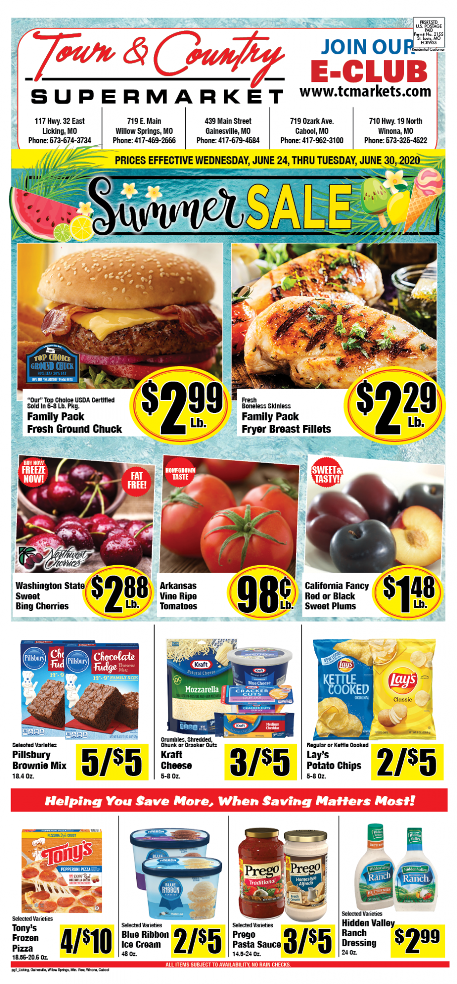 Winona Weekly Ad -Town and Country Supermarkets