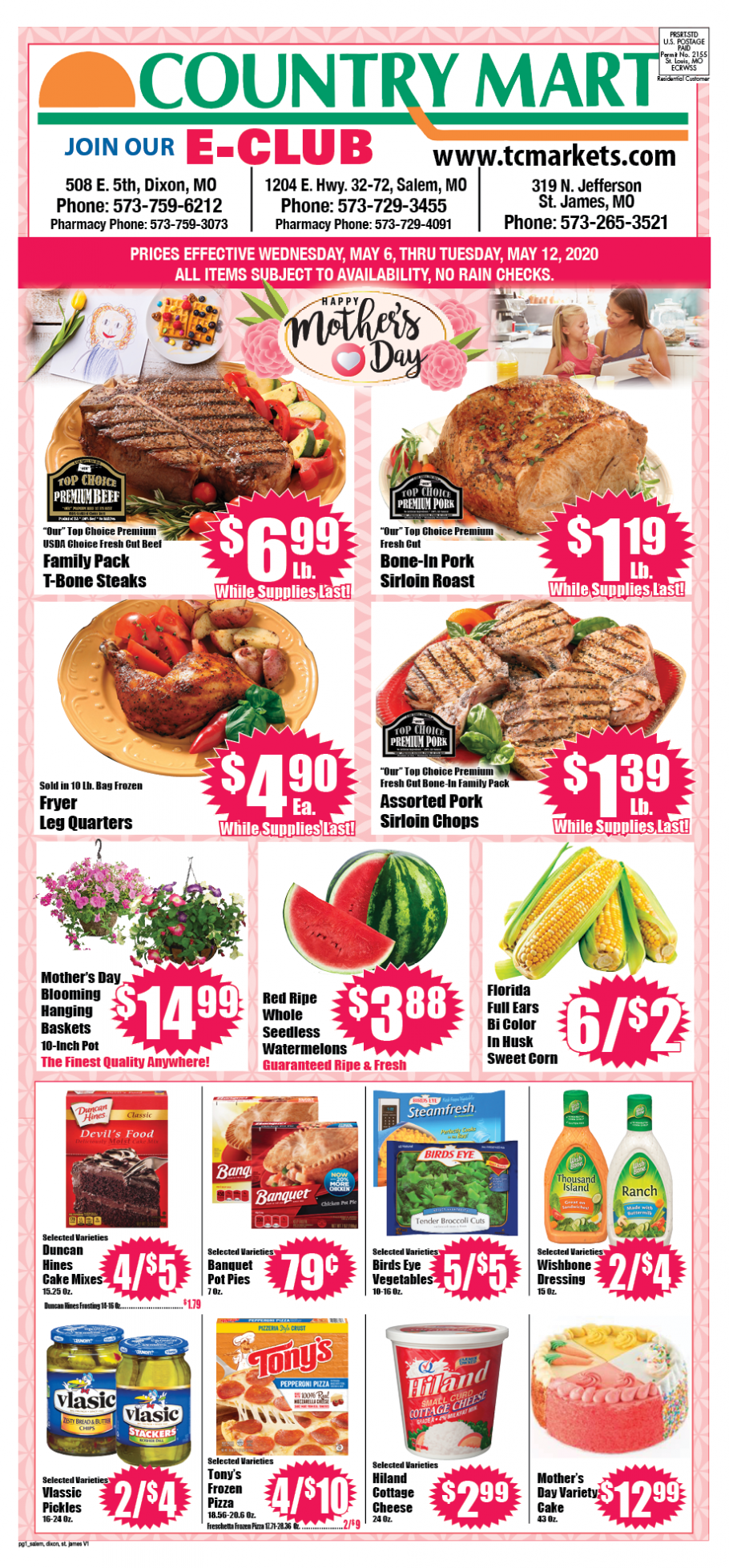 Dixon Ad Town & Country Supermarkets
