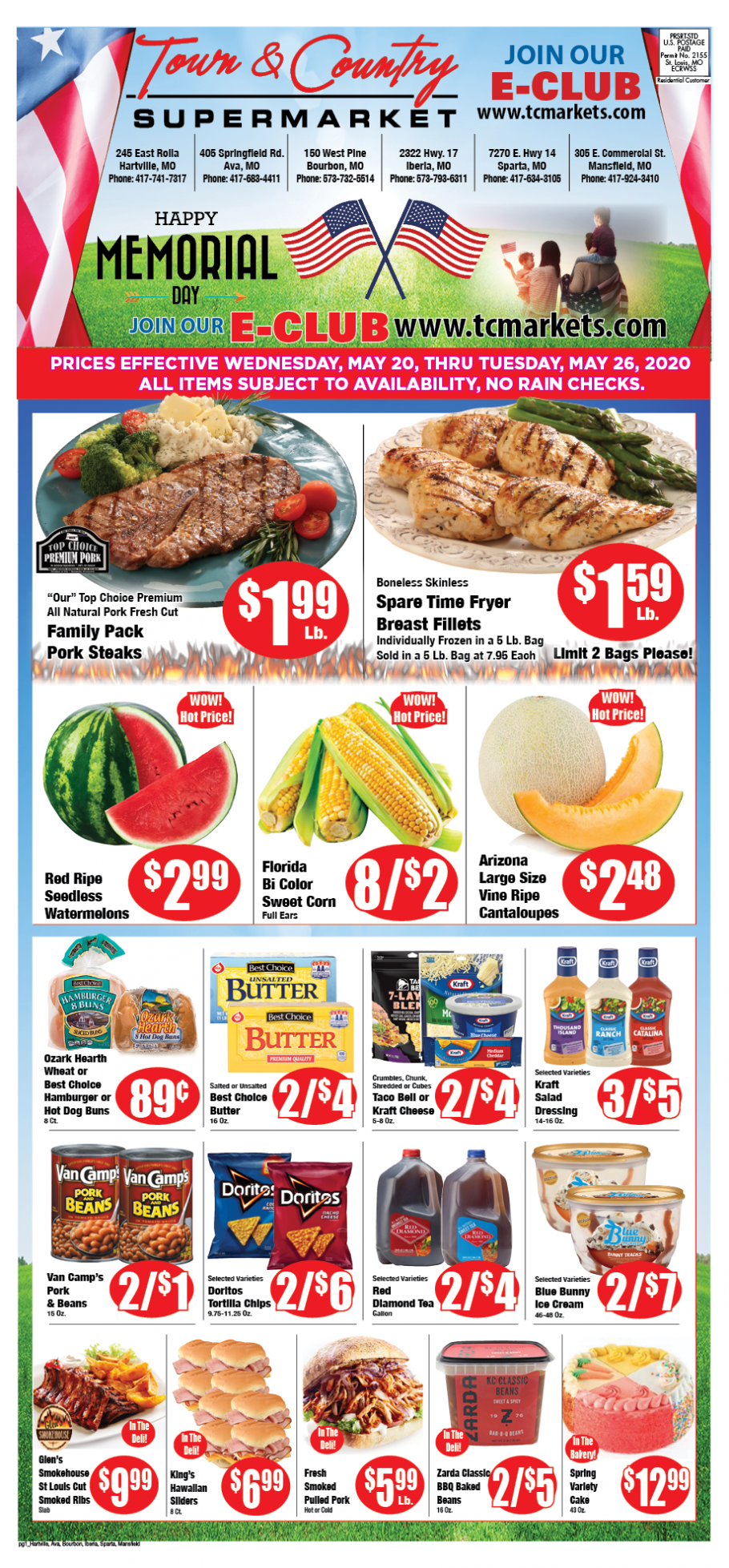 Sparta Ad Town & Country Supermarkets