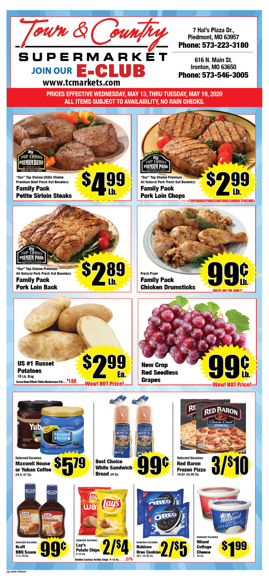 Ironton Ad Town & Country Supermarkets