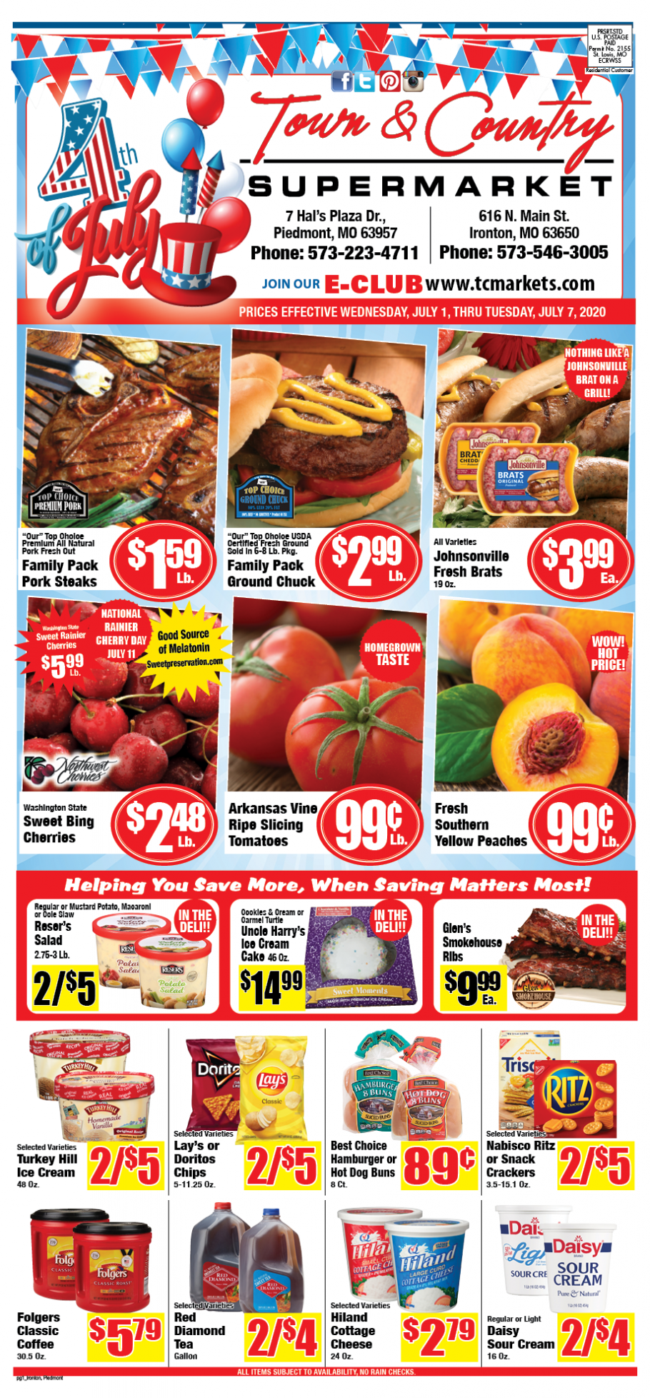 Ironton Ad Town & Country Supermarkets