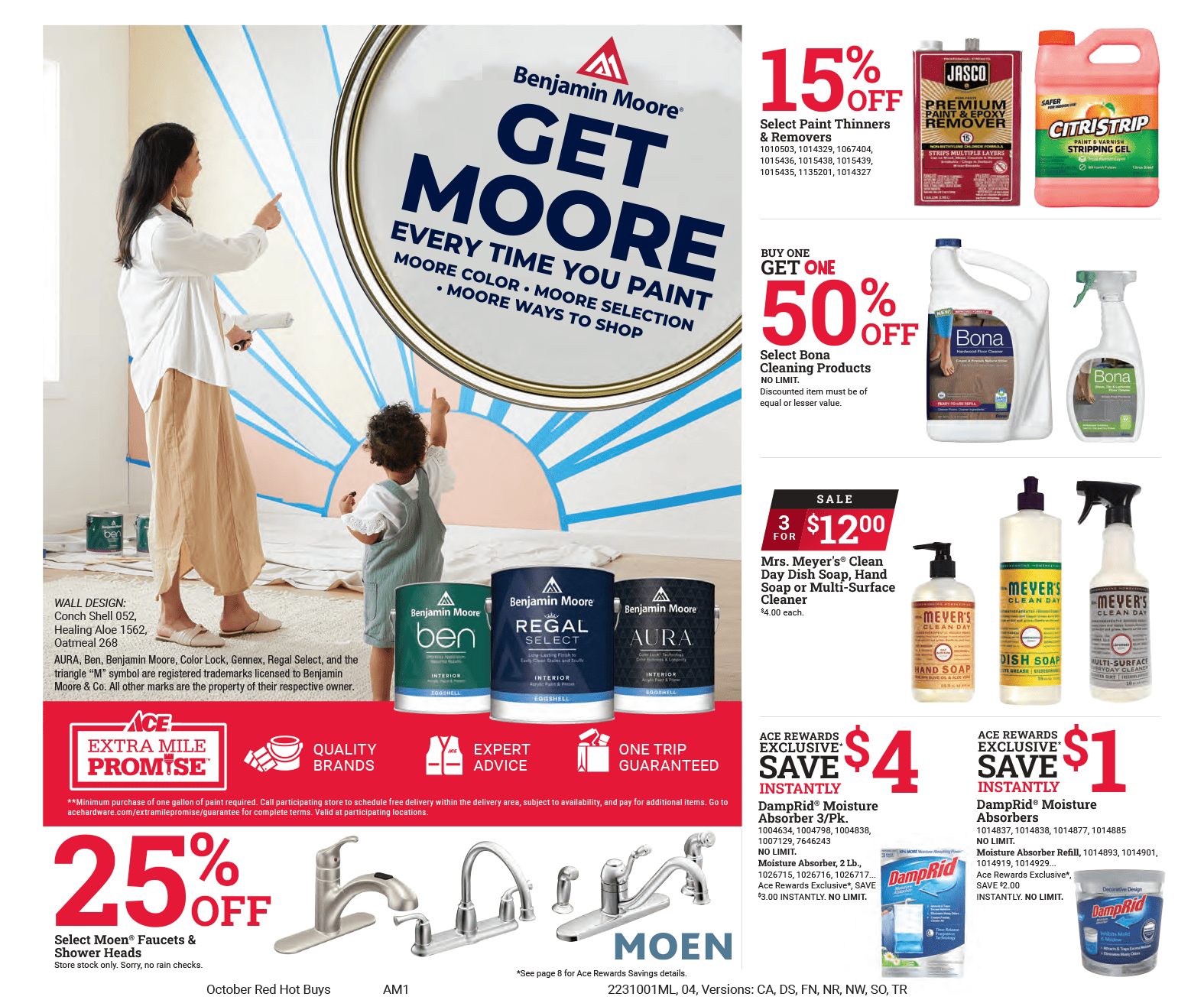 October Ace Month Long Specials