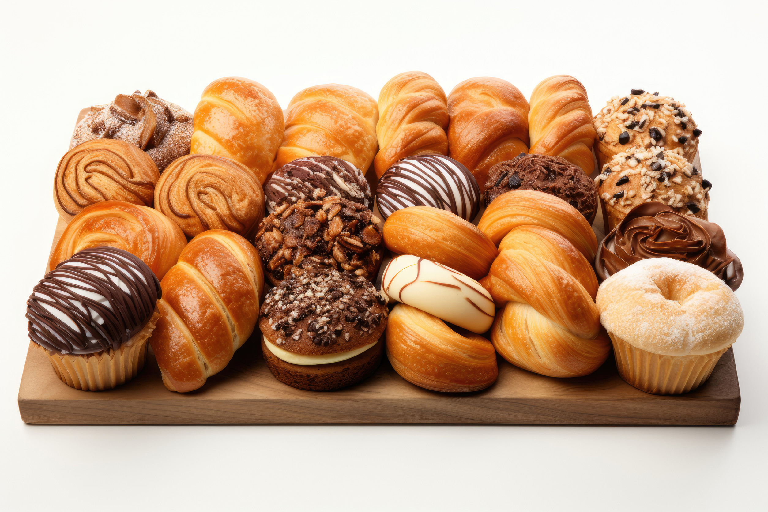 Bakery foodstuff set